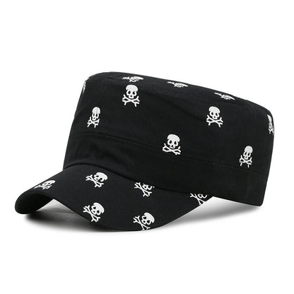 Spring And Summer Multi-skull Printed Outdoor Leisure Hipster Military Cap - Urban Caps 