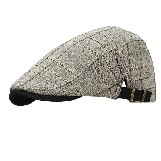 British Style Cotton Beret – Adjustable Outdoor Windproof Cap - Urban Caps 