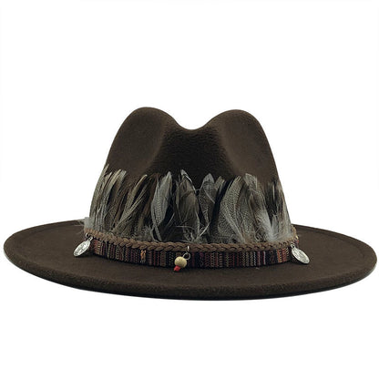 Ladies jazz woolen hat Top hat - Urban Caps 