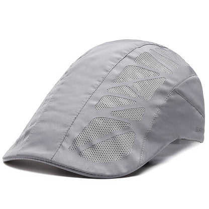 Men Mesh Beret Hat Summer Breathable Quick Dry For Women Newsboy Detective Gorra Boy Chef Restaurant Work Casquette - Urban Caps 