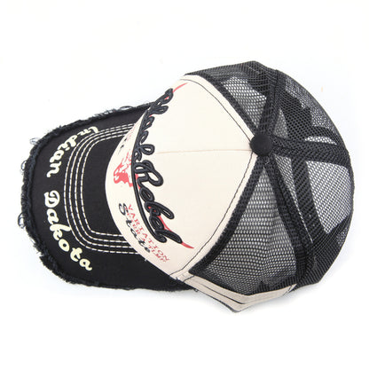 Women's Summer Washed Bull Head Embroidered Baseball Cap - Urban Caps 