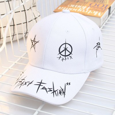 Custom Graffiti Snapback Baseball Caps Black And White Patchwork Men Women Hip Hop Fashion Casual Hat - Urban Caps 