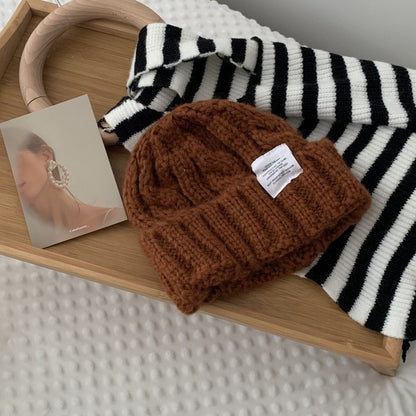 Women's Versatile Solid Color Loose Woolen Hat - Urban Caps 
