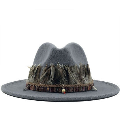 Ladies jazz woolen hat Top hat - Urban Caps 