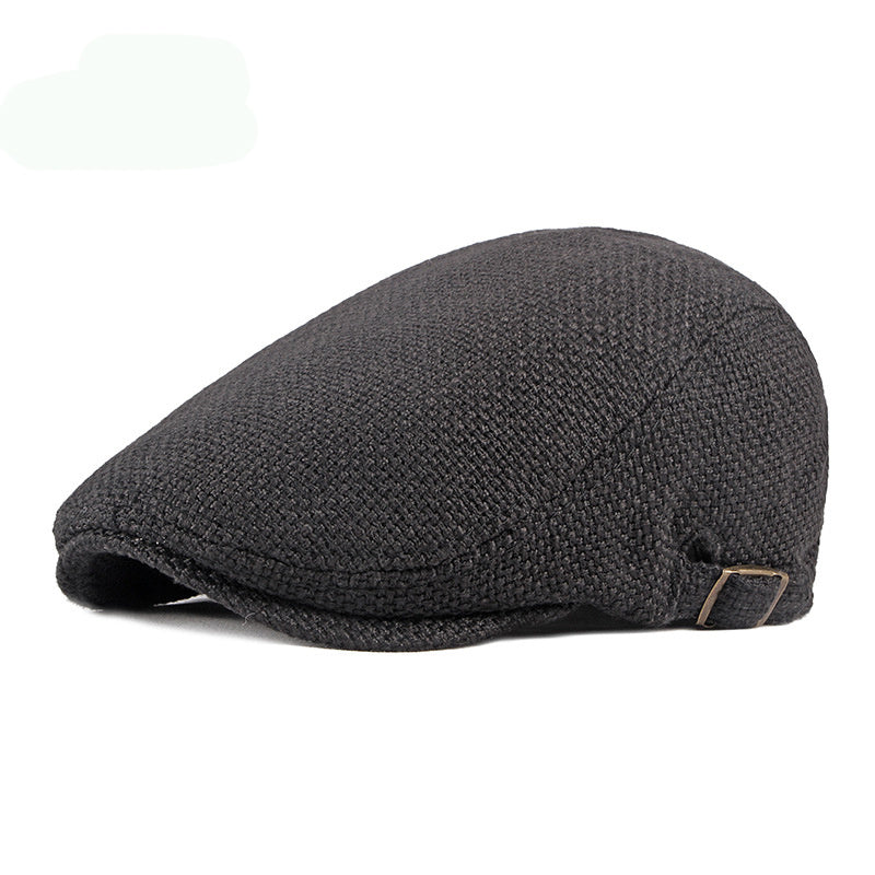 Breathable Cotton And Linen Beret Male British Retro - Urban Caps 