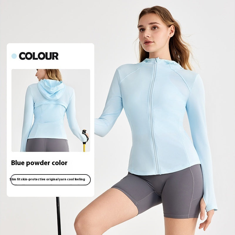 Women’s Slim Fit UV Protection Hooded Jacket NZ | Lightweight Sun Protection with Thumb Holes