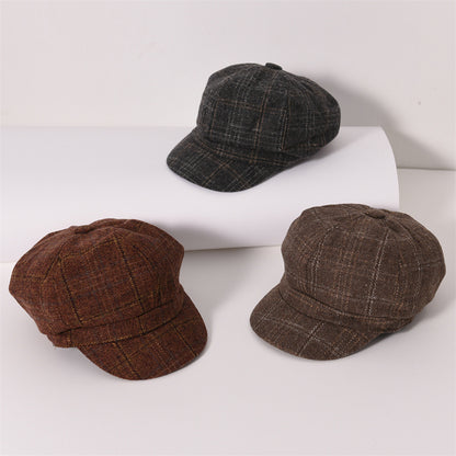 Retro Artistic Octagonal Cap Men And Women Couple - Urban Caps 