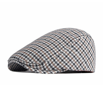 Fashion Retro Beret Houndstooth - Urban Caps 