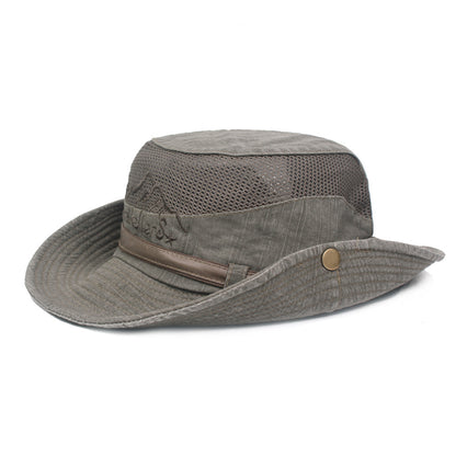 Spring And Summer Outdoor Sunshade Cotton Mesh Ladies Mountaineering Hat - Urban Caps 