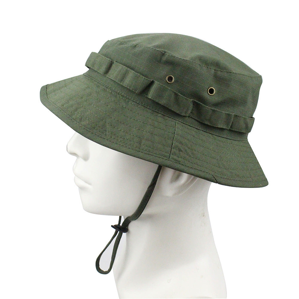 Outdoor Mountaineering Tactics Camouflage Cloth Round Hat - Urban Caps 