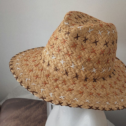 Retro Personality Western Cowboy Style Straw Hat - Urban Caps 
