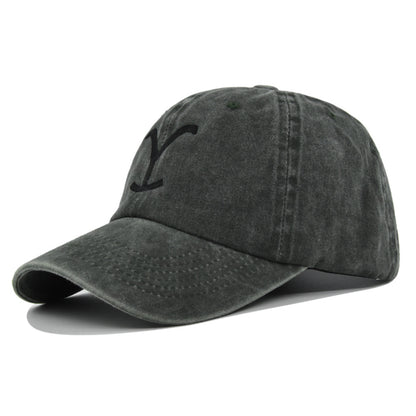 Embroidered Baseball Distressed Embroidered  Ponytail - Urban Caps 