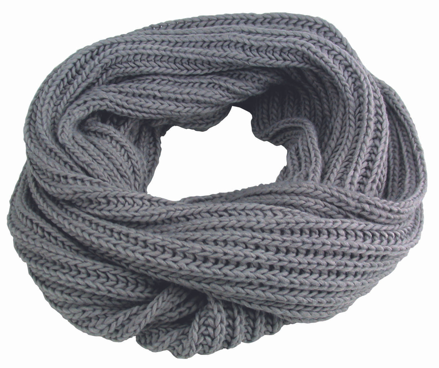 Acrylic Infinity Scarf – Bulky Knit Winter Loop Scarf