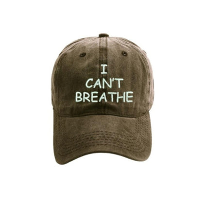 I can't breathe embroidered baseball caps - Urban Caps 