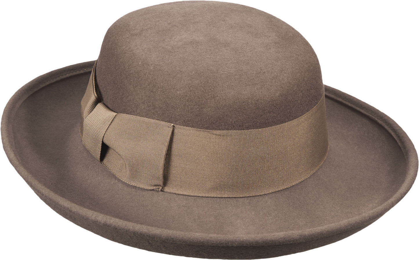Wool Felt Hat with Turned Brim