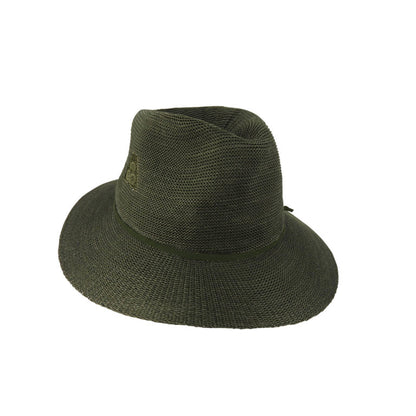 Cece Polyester Wide Brim Outback-Style Hat with Bowls Australia Embroidery – Adjustable Fit