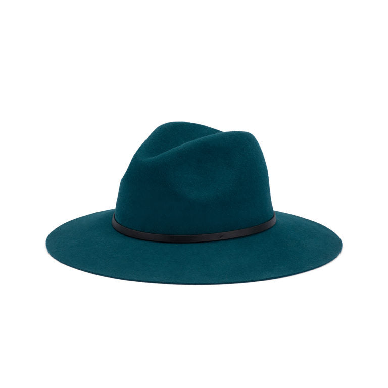 Edwina Fedora Hat – Australian Wool Felt, Faux Leather Band, Adjustable Fit