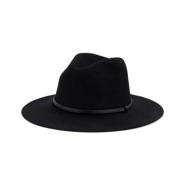 Edwina Fedora Hat – Australian Wool Felt, Faux Leather Band, Adjustable Fit