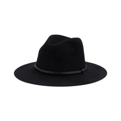 Edwina Fedora Hat – Australian Wool Felt, Faux Leather Band, Adjustable Fit