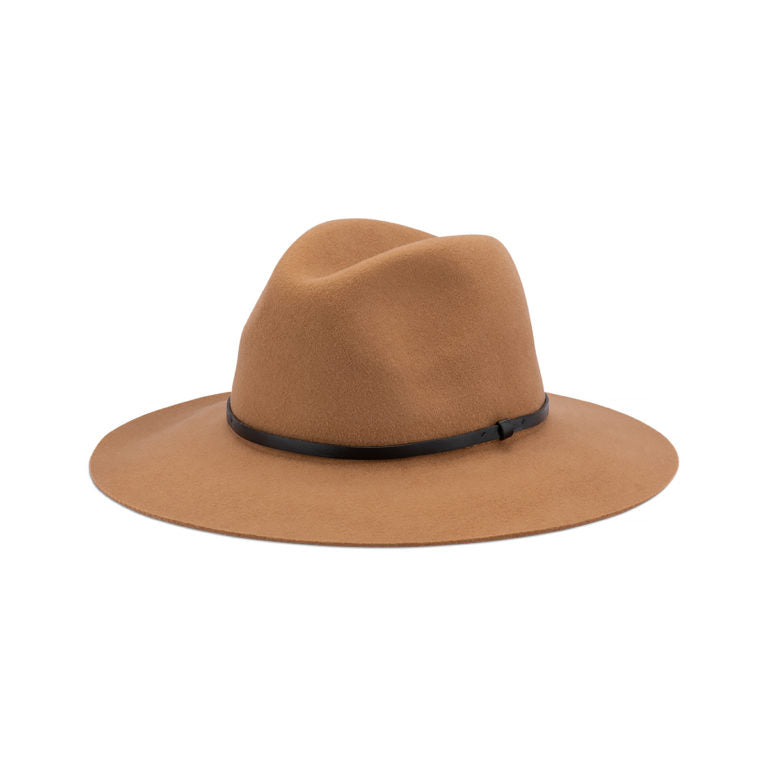 Edwina Fedora Hat – Australian Wool Felt, Faux Leather Band, Adjustable Fit