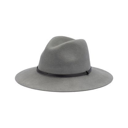 Edwina Fedora Hat – Australian Wool Felt, Faux Leather Band, Adjustable Fit