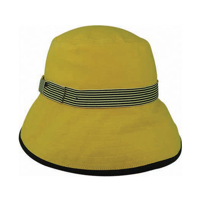 Hemp Blend Sun Hat with Striped Band – Lightweight Summer Hat