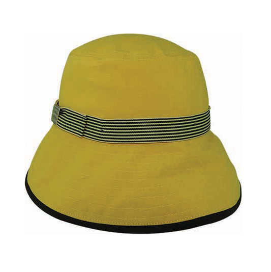 Hemp Blend Sun Hat with Striped Band – Lightweight Summer Hat