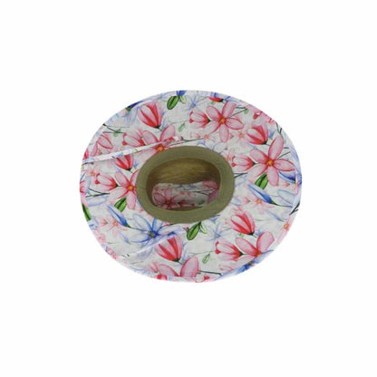 Lyndale Women’s Rush Straw Surf Hat with Wide Brim and Chin Tie