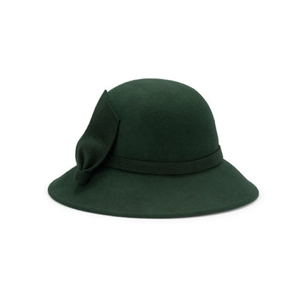 Luna Women's Australian Wool Felt Bell Cloche Hat with Adjustable Fit