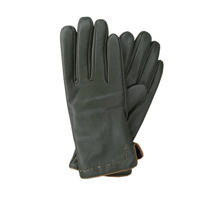 Idaho Sheepskin Leather Gloves – Contrast Stitch Trim, Winter Insulated