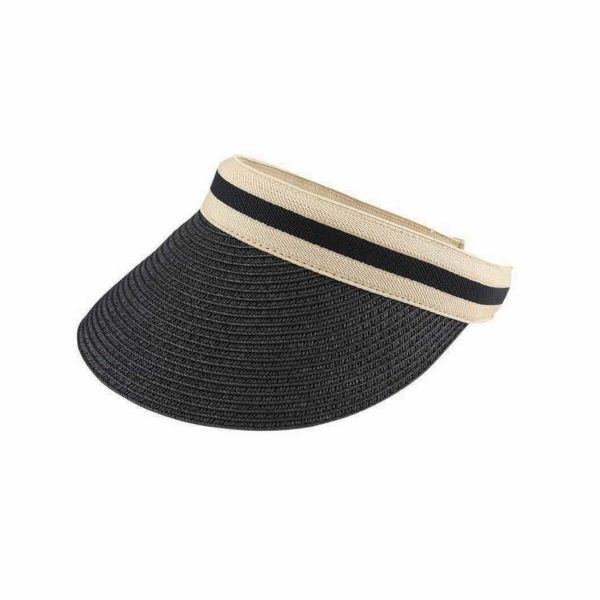 ZOE – Braided Paper Straw Visor with Wide Peak
