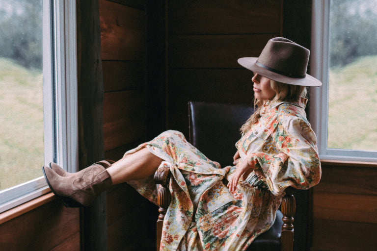 Willow – Australian Wool Felt Teardrop Crown Fedora Hat