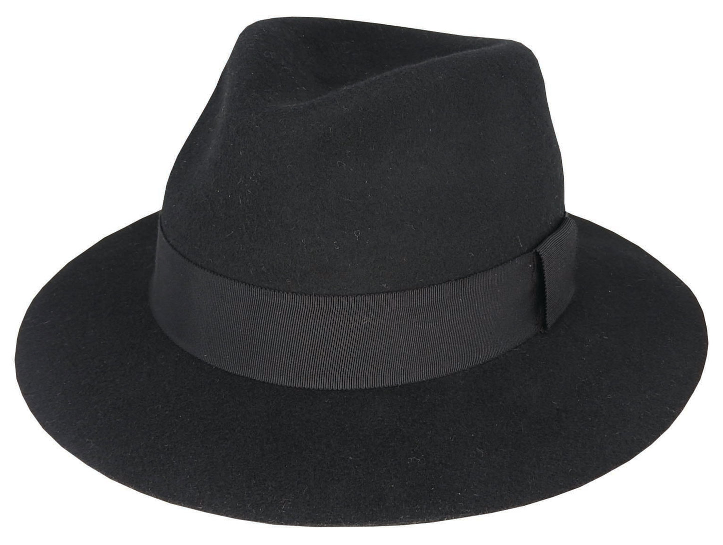 Wool Felt Fedora Hat with Raw Edge Brim – Savannah by Dot & Co.