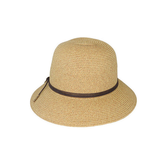 Ella Braided Cloche Hat with Natural Fibres and UPF 50+ Sun Protection
