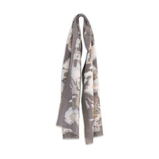 Stoke – Wide Dacron Scarf with Watermark Pattern