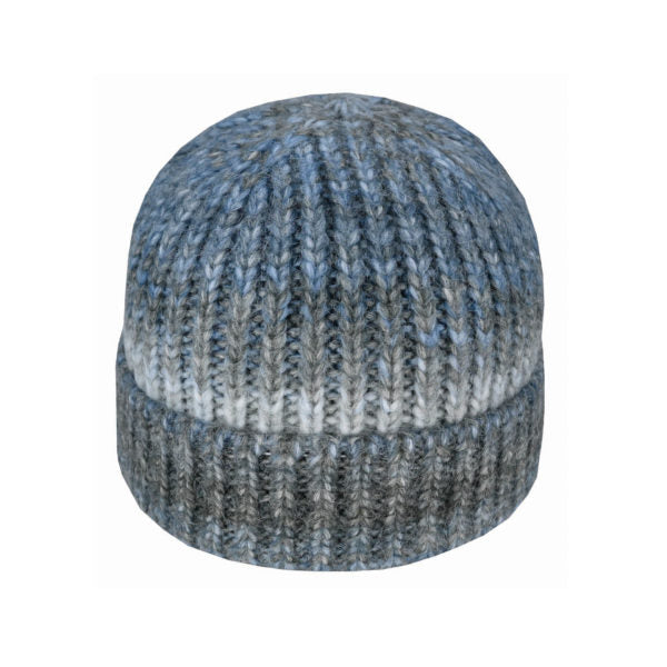Women’s Ombre Knit Beanie – Acrylic Blend Cuffed Winter Hat by Avenel