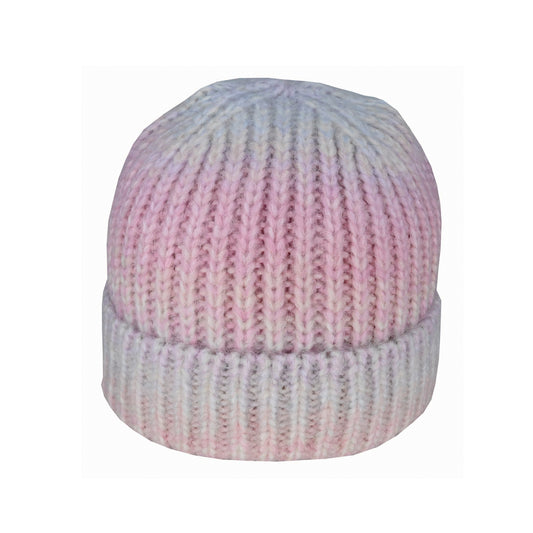 Women’s Ombre Knit Beanie – Acrylic Blend Cuffed Winter Hat by Avenel