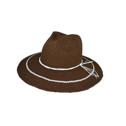 Seraphina – Wide Brim Summer Hat in Woven Natural Fibre with UPF 50+ Protection