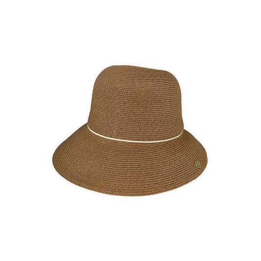Giselle – Women’s Japanese Toyo Fine Braid Cloche Hat with Medium Brim