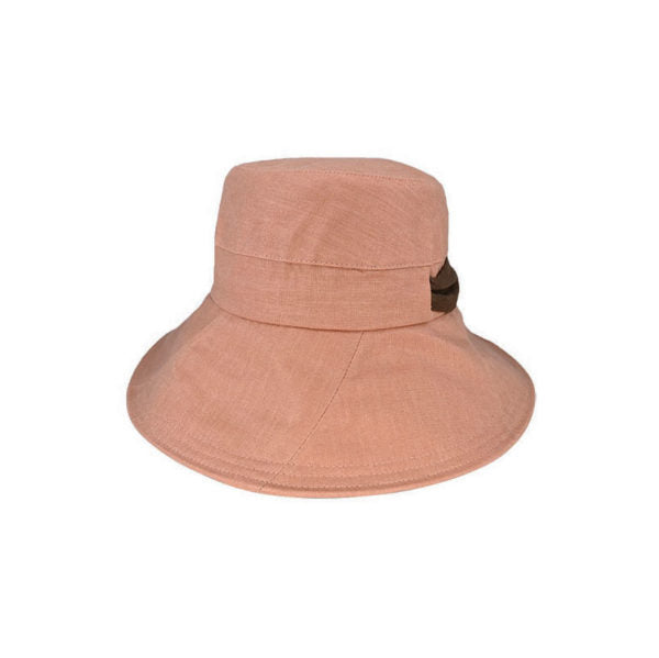 Kallista Women’s Hemp Sun Hat with Contrast Tie and Wide Brim – UPF50+ Protection