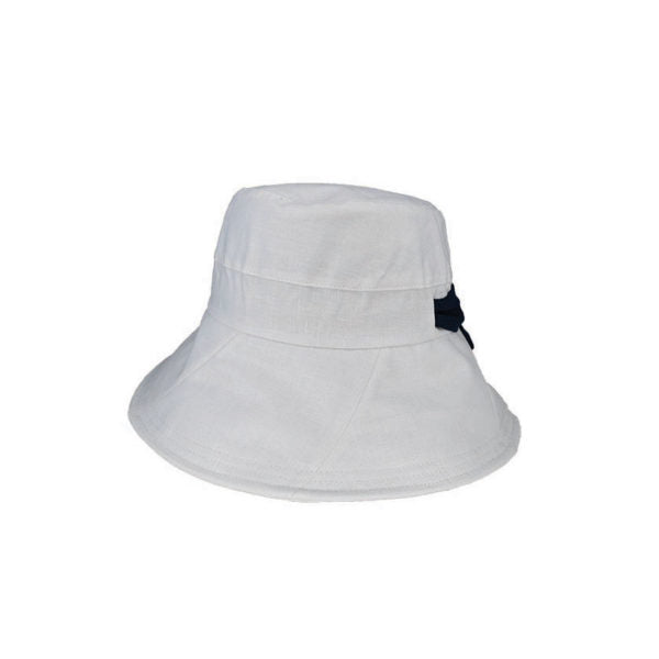 Kallista Women’s Hemp Sun Hat with Contrast Tie and Wide Brim – UPF50+ Protection