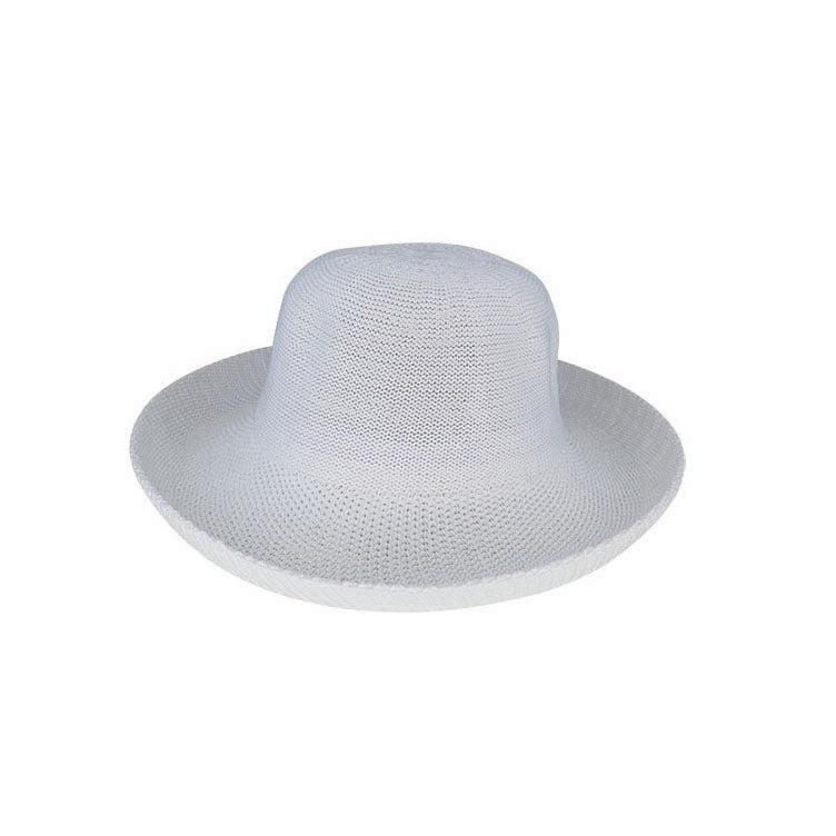 Linton – Crushable Polyester Knit Breton Hat with Upturn Brim and Adjustable Fit
