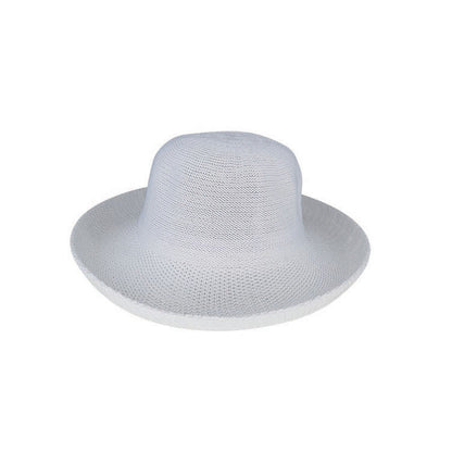Linton – Crushable Polyester Knit Breton Hat with Upturn Brim and Adjustable Fit