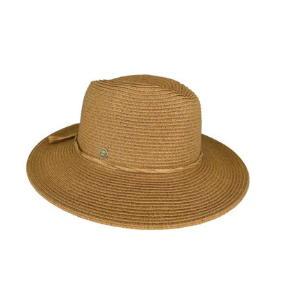 Maryknoll Women’s Braided Natural Fibre Fedora and Crochet Bag Set – UPF50+ Sun