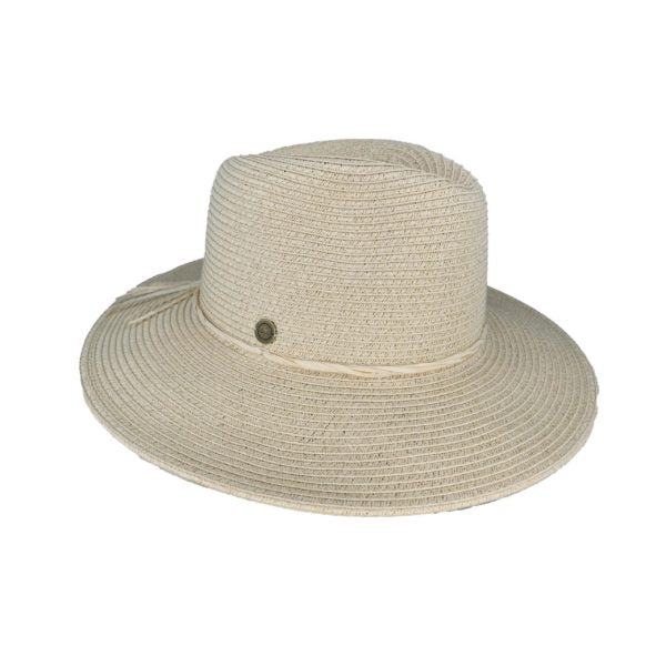 Maryknoll Women’s Braided Natural Fibre Fedora and Crochet Bag Set – UPF50+ Sun