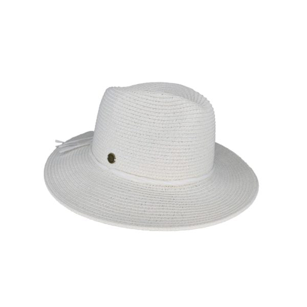 Maryknoll Women’s Braided Natural Fibre Fedora and Crochet Bag Set – UPF50+ Sun