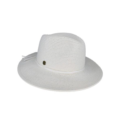 Maryknoll Women’s Braided Natural Fibre Fedora and Crochet Bag Set – UPF50+ Sun