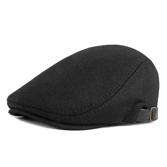 Fashion Simple Men's Retro Woolen Beret - Urban Caps 