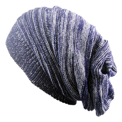 Two-Color Melaleuca Pleated Warm Pullover Pile Hat: Stylish and Cozy - Urban Caps 