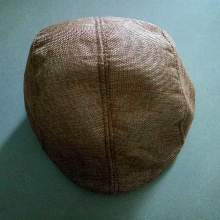 Breathable linen cotton duck tongue beret middle aged man - Urban Caps 